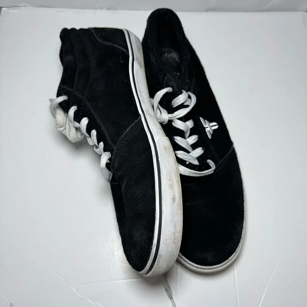 Fallen DOA Black Suede Skate Shoes Men 12 / 46 EU Streetwear Skateboard‎ Grunge